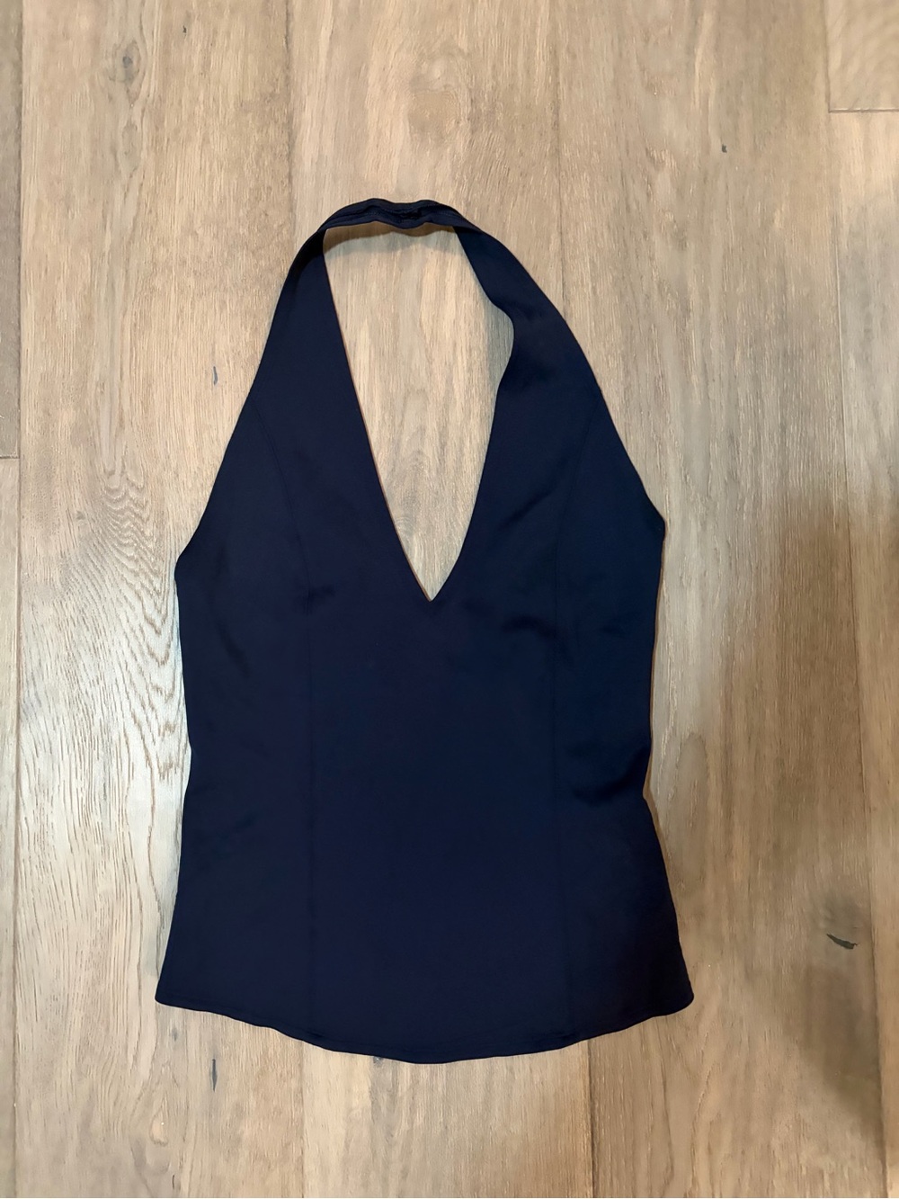 Sunday Best Navy Halter V-Neck Camisole